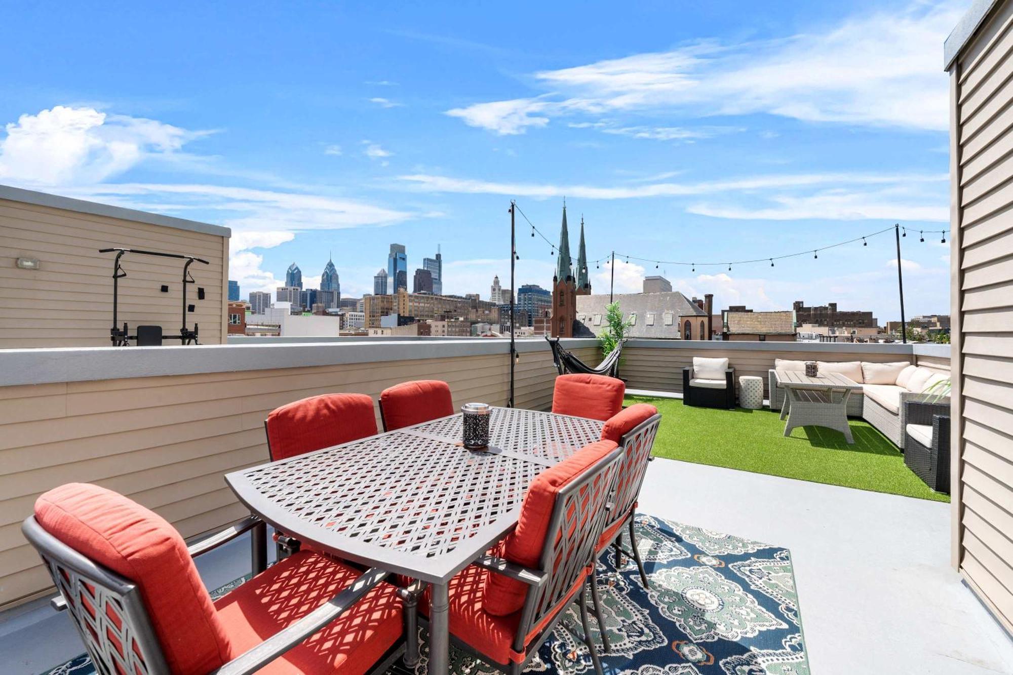 Brand New Dbl Unit Roofdeck Outdoor Patio Villa Philadelphia Eksteriør billede